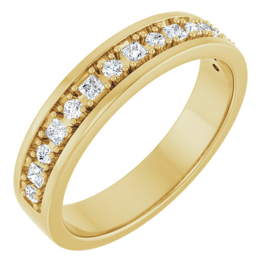 3/8 Ctw Square Lab-Grown Diamond Band