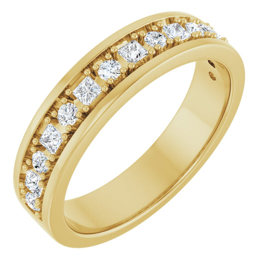 1/2 Ctw Square Lab-Grown Diamond Band