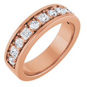 1 Ctw Square Lab-Grown Diamond Band