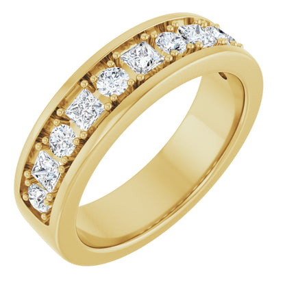 1 Ctw Square Lab-Grown Diamond Band