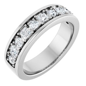1 Ctw Square Lab-Grown Diamond Band