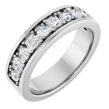 1 Ctw Square Lab-Grown Diamond Band
