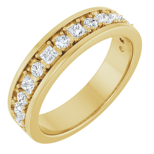 7/8 Ctw Square Lab-Grown Diamond Band