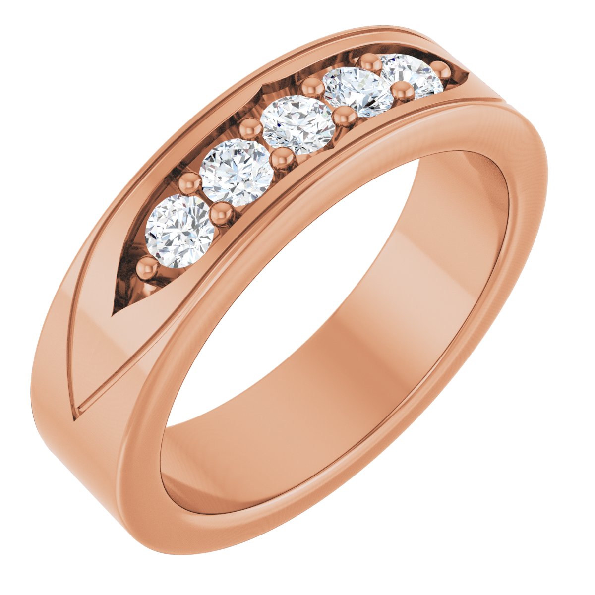 1/2 Ctw Lab-Grown Diamond Band