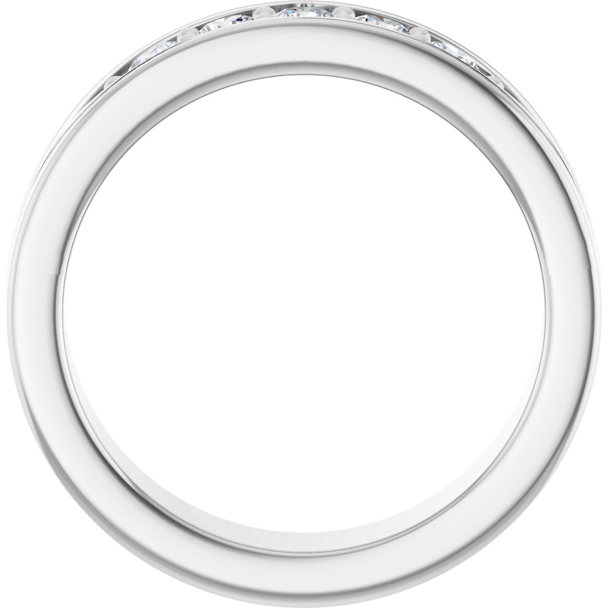1/2 Ctw Lab-Grown Diamond Band - White Gold - Lab Grown Diamond
