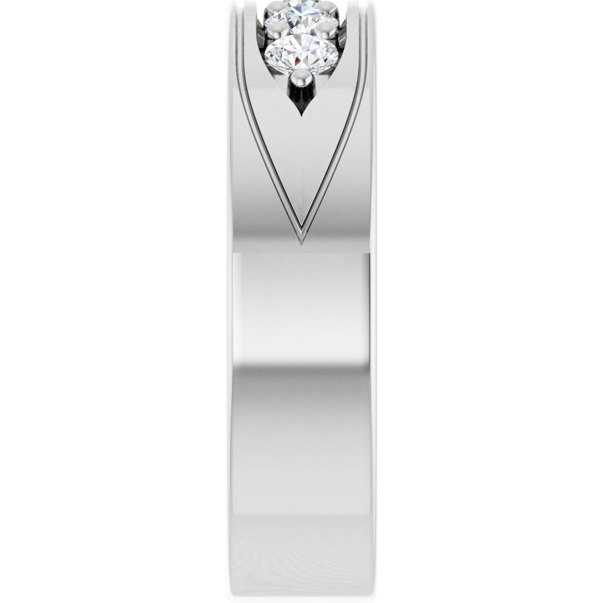 1/2 Ctw Lab-Grown Diamond Band - White Gold - Lab Grown Diamond