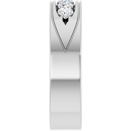1/2 Ctw Lab-Grown Diamond Band - White Gold - Lab Grown Diamond