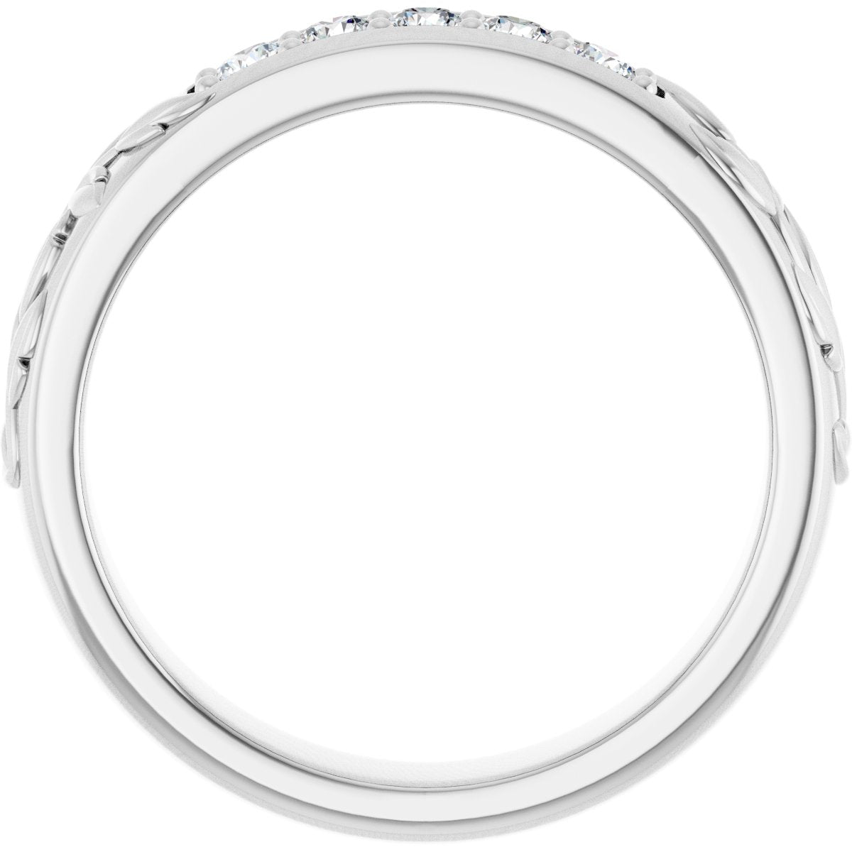 1/3 Ctw Lab-Grown Diamond Band - White Gold - Lab Grown Diamond