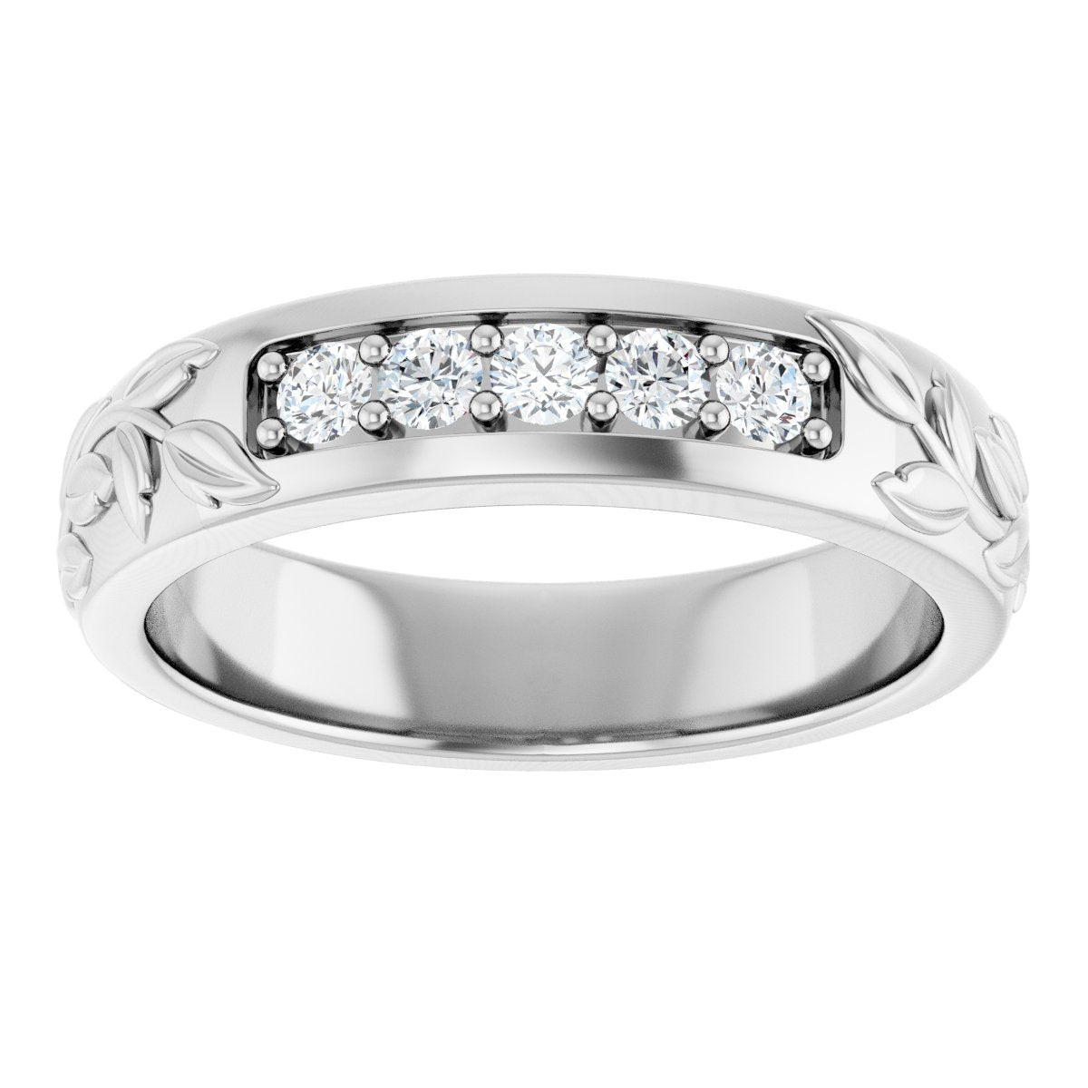 1/3 Ctw Lab-Grown Diamond Band - White Gold - Lab Grown Diamond