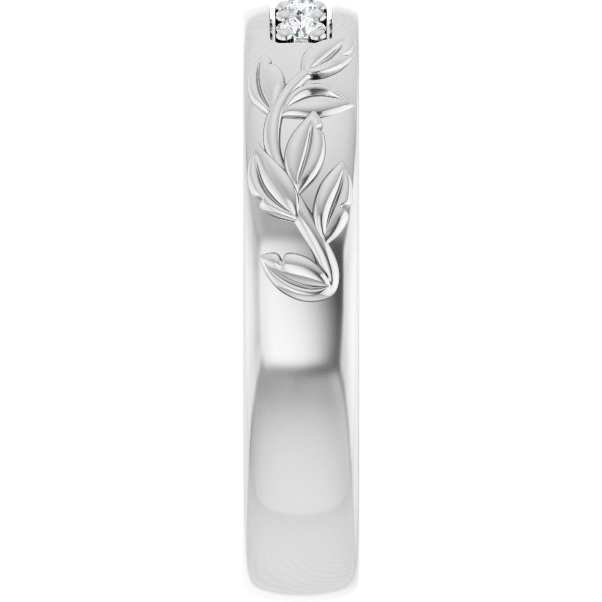 1/6 Ctw Lab-Grown Diamond Band - White Gold - Lab Grown Diamond
