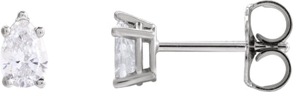 3/8 Ctw Lab Grown Diamond Tapered Basket Earrings