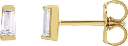 1/5 Ctw Lab-Grown Diamond Channel-Set Earrings