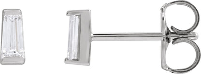 1/5 Ctw Lab-Grown Diamond Channel-Set Earrings