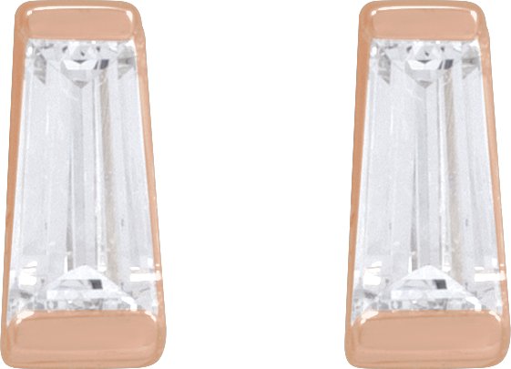 1/5 Ctw Lab-Grown Diamond Channel-Set Earrings - Yellow Gold - Lab Grown Diamond