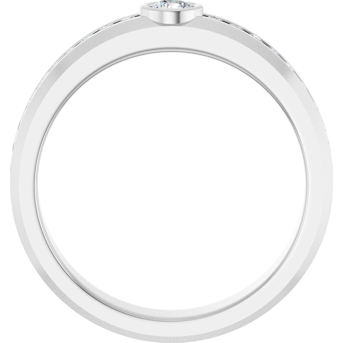 1/2 Ctw Lab-Grown Diamond Band - White Gold - Lab Grown Diamond
