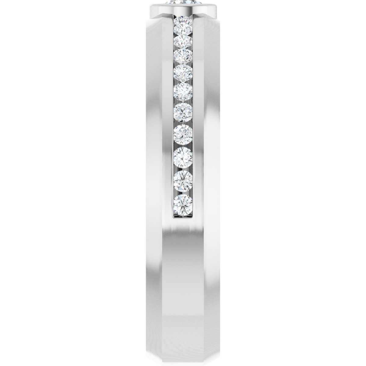 1/2 Ctw Lab-Grown Diamond Band - White Gold - Lab Grown Diamond