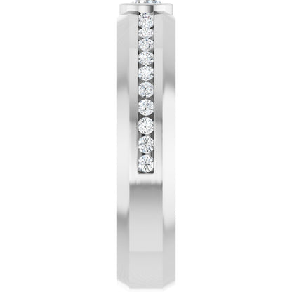 1/2 Ctw Lab-Grown Diamond Band - White Gold - Lab Grown Diamond