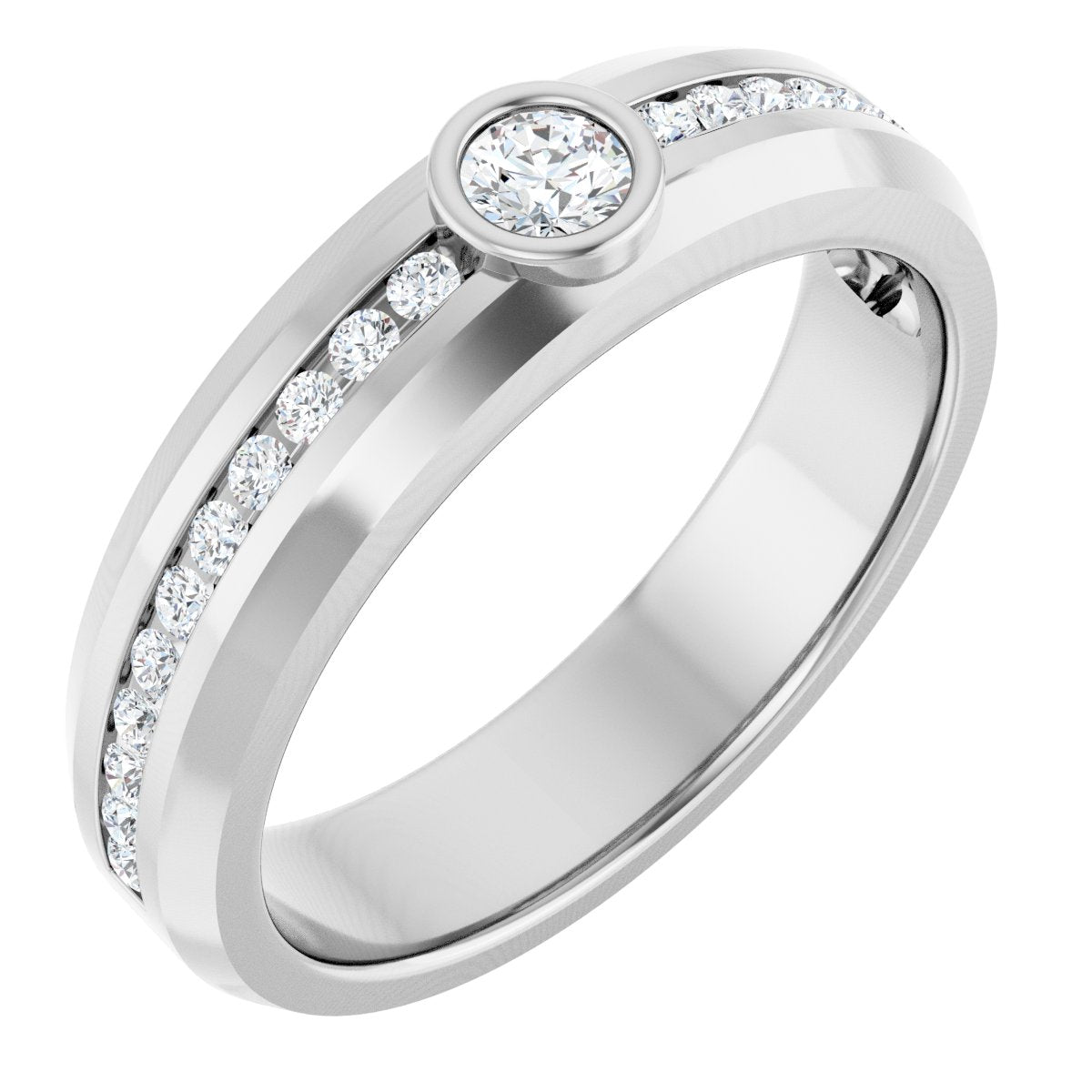 1/2 Ctw Lab-Grown Diamond Band