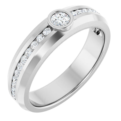 1/2 Ctw Lab-Grown Diamond Band