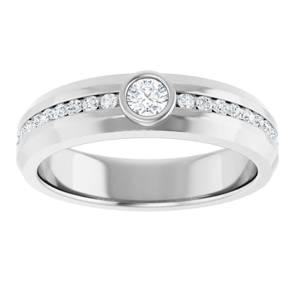 1/2 Ctw Lab-Grown Diamond Band - White Gold - Lab Grown Diamond