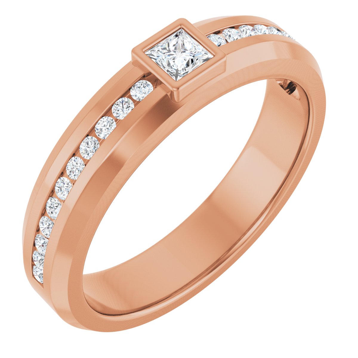 3/8 Ctw Square Lab-Grown Diamond Band