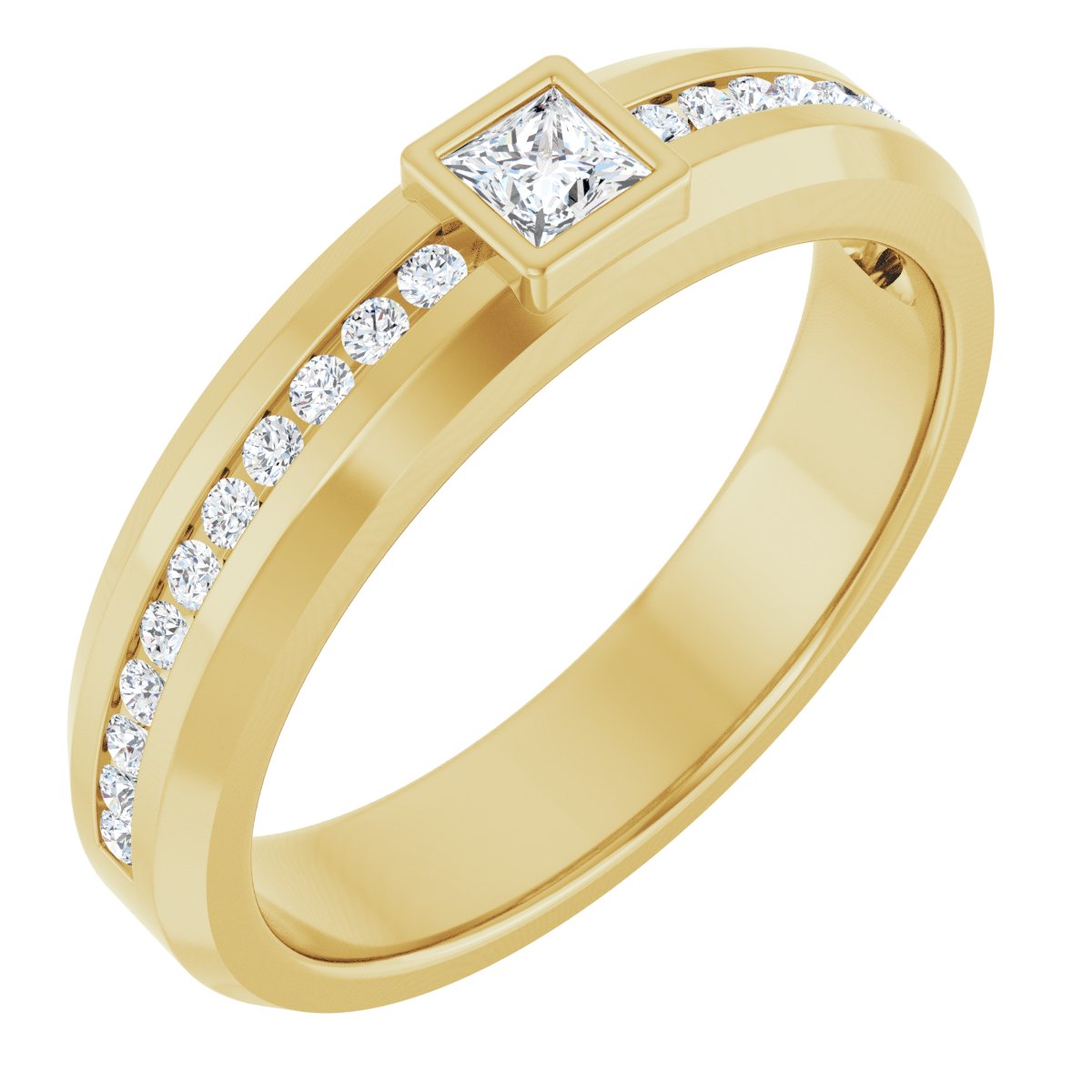3/8 Ctw Square Lab-Grown Diamond Band