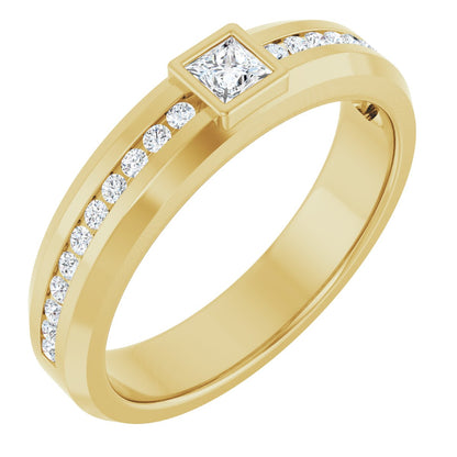3/8 Ctw Square Lab-Grown Diamond Band