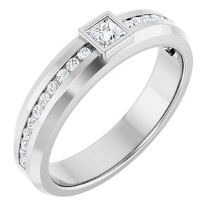 3/8 Ctw Square Lab-Grown Diamond Band