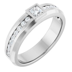5/8 Ctw Square Lab-Grown Diamond Band