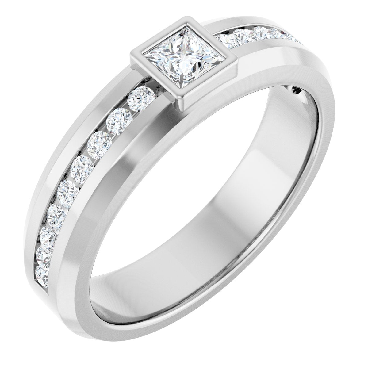 5/8 Ctw Square Lab-Grown Diamond Band