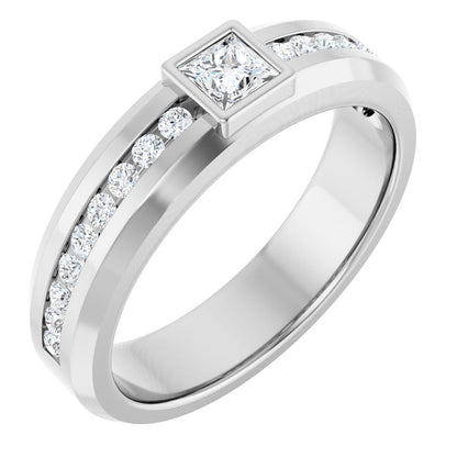 5/8 Ctw Square Lab-Grown Diamond Band