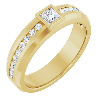 5/8 Ctw Square Lab-Grown Diamond Band