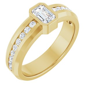 1 Ctw Emerald Lab-Grown Diamond Band