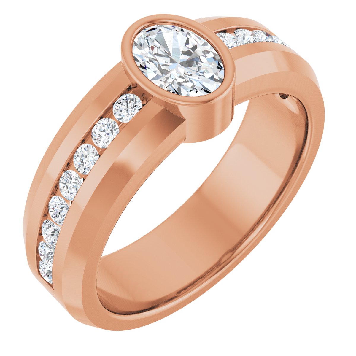 1 1/4 Ctw Oval Lab-Grown Diamond Band