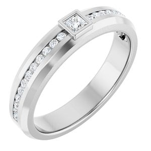 1/3 Ctw Square Lab-Grown Diamond Band