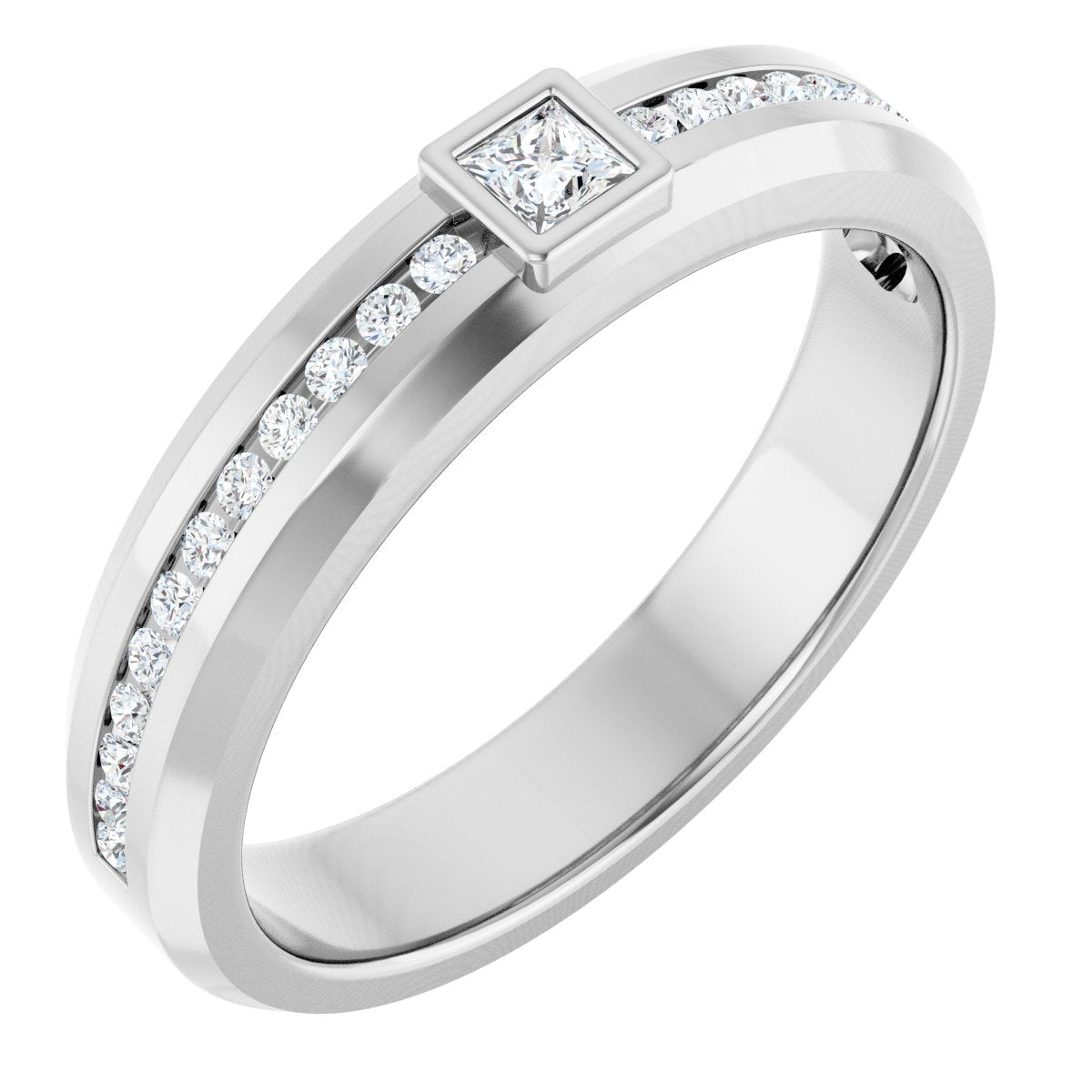 1/3 Ctw Square Lab-Grown Diamond Band