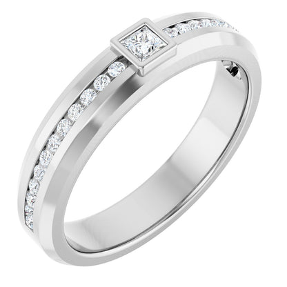 1/3 Ctw Square Lab-Grown Diamond Band