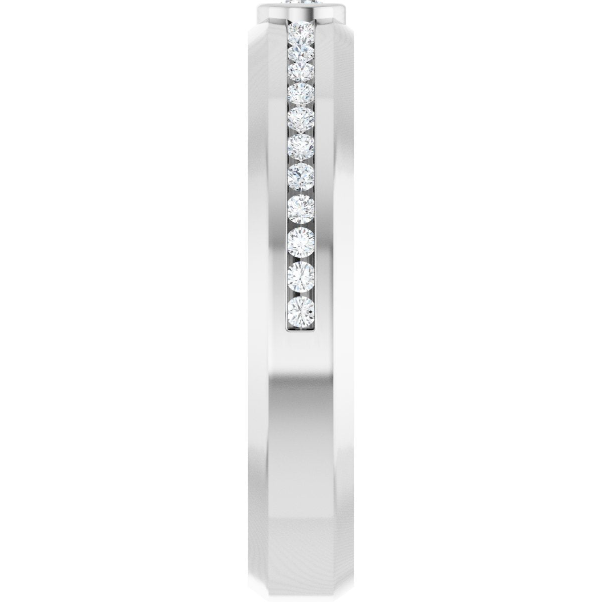 1/4 Ctw Lab-Grown Diamond Band - White Gold - Lab Grown Diamond