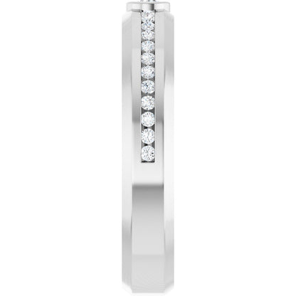 1/4 Ctw Lab-Grown Diamond Band - White Gold - Lab Grown Diamond