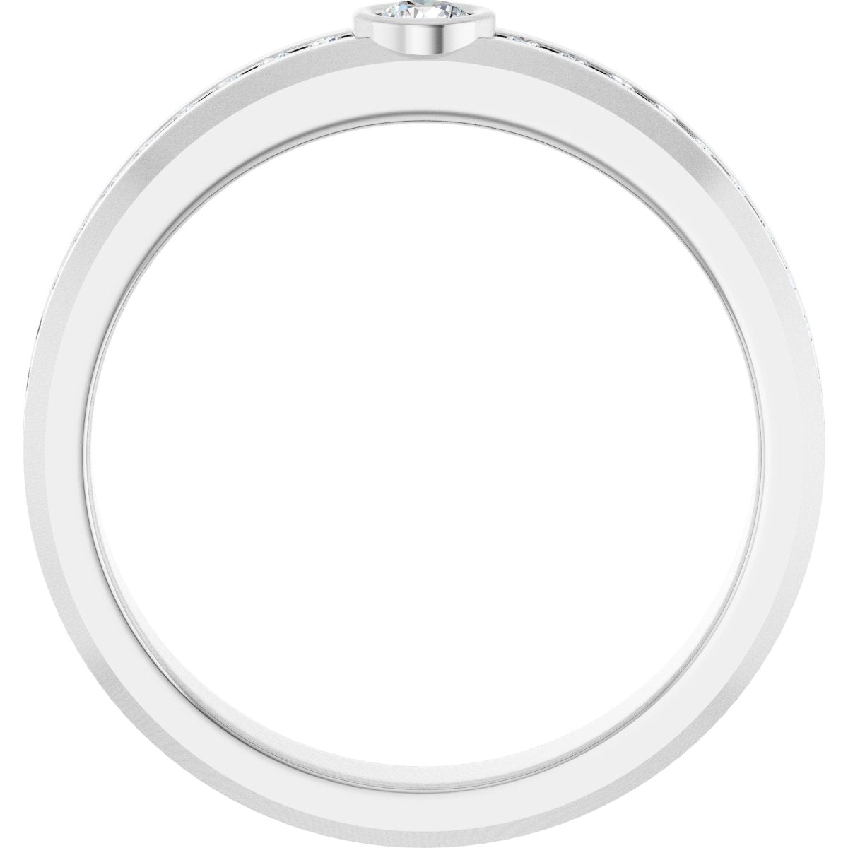 1/3 Ctw Lab-Grown Diamond Band - White Gold - Lab Grown Diamond