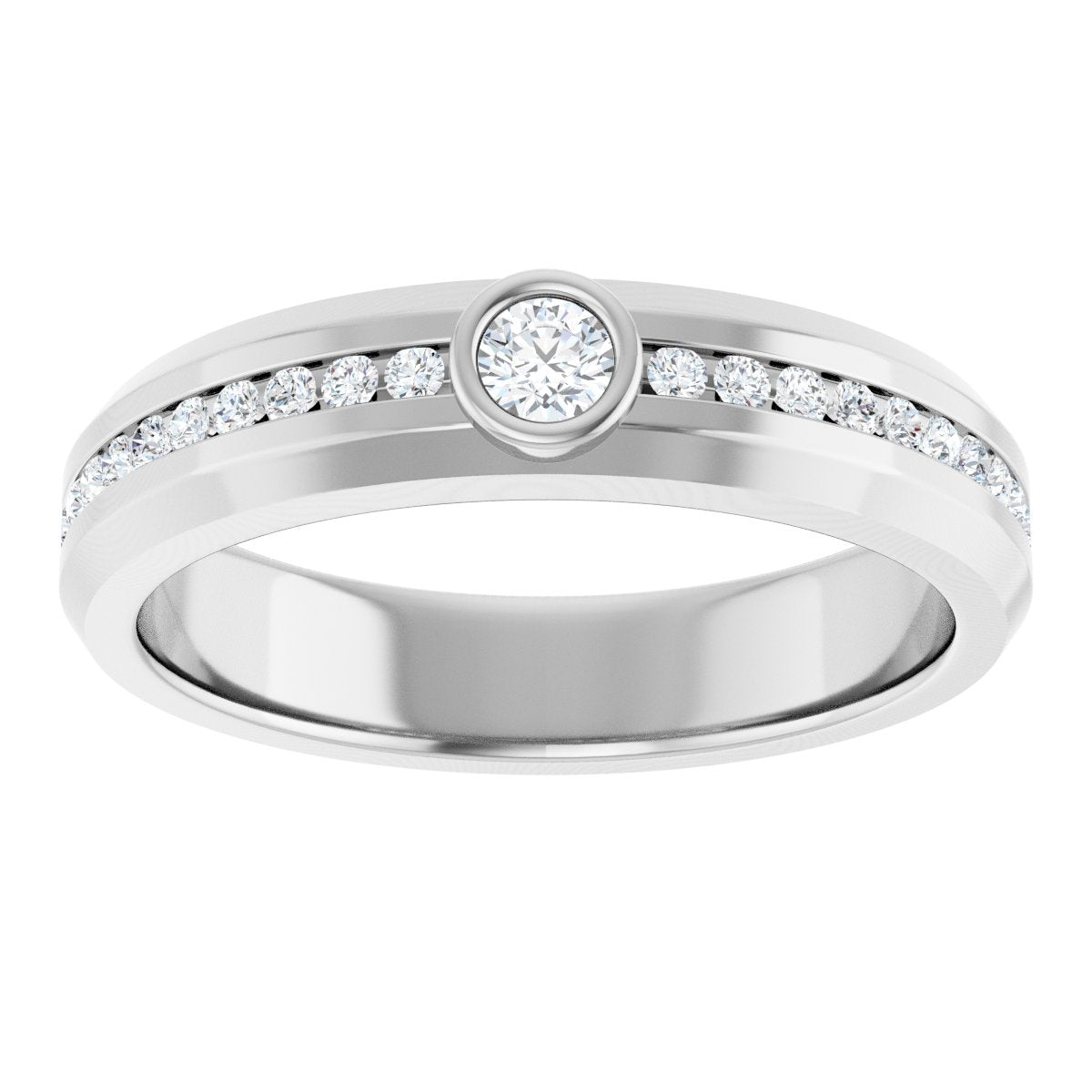 1/3 Ctw Lab-Grown Diamond Band - White Gold - Lab Grown Diamond