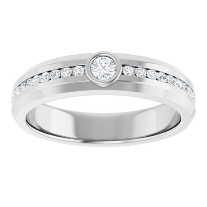 1/3 Ctw Lab-Grown Diamond Band - White Gold - Lab Grown Diamond
