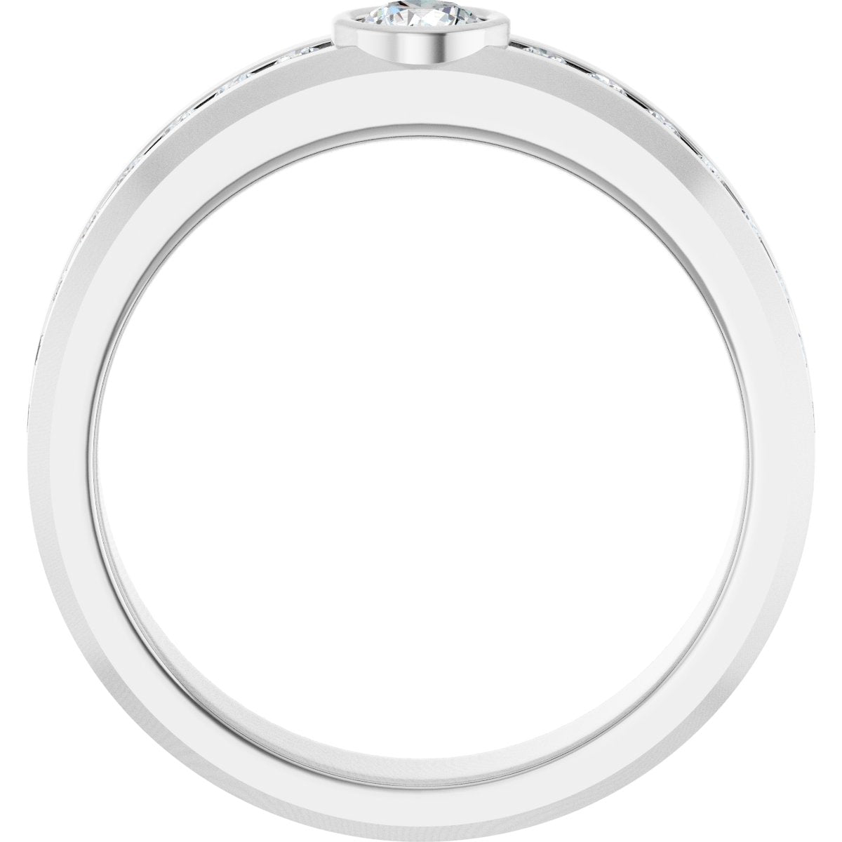 3/4 Ctw Lab-Grown Diamond Band - White Gold - Lab Grown Diamond