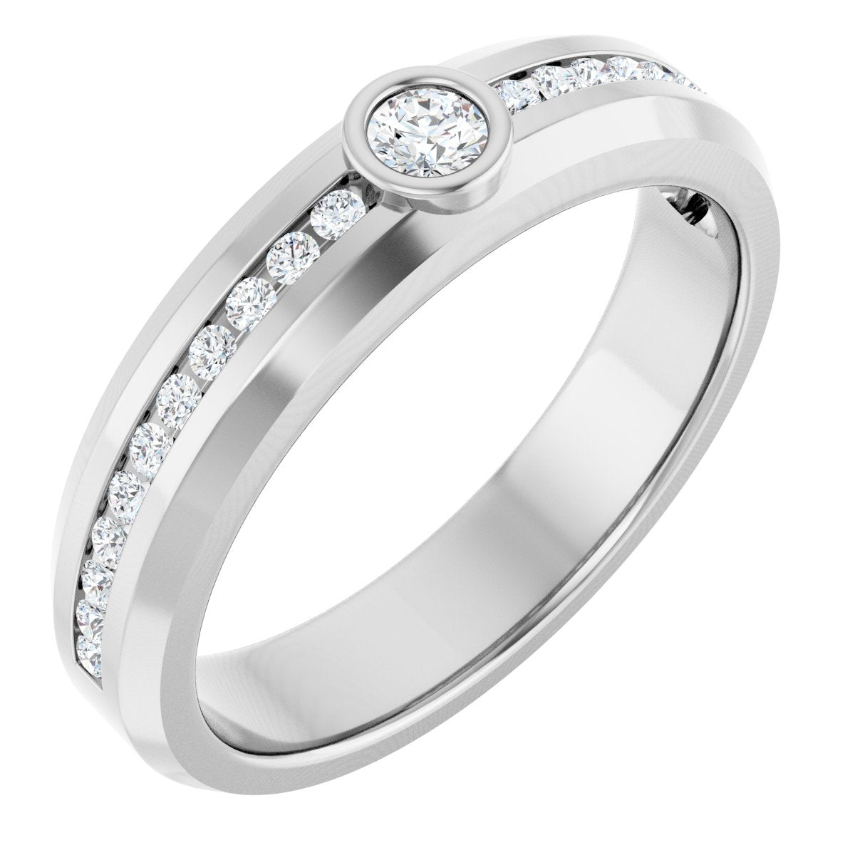 1/3 Ctw Lab-Grown Diamond Band - White Gold - Lab Grown Diamond