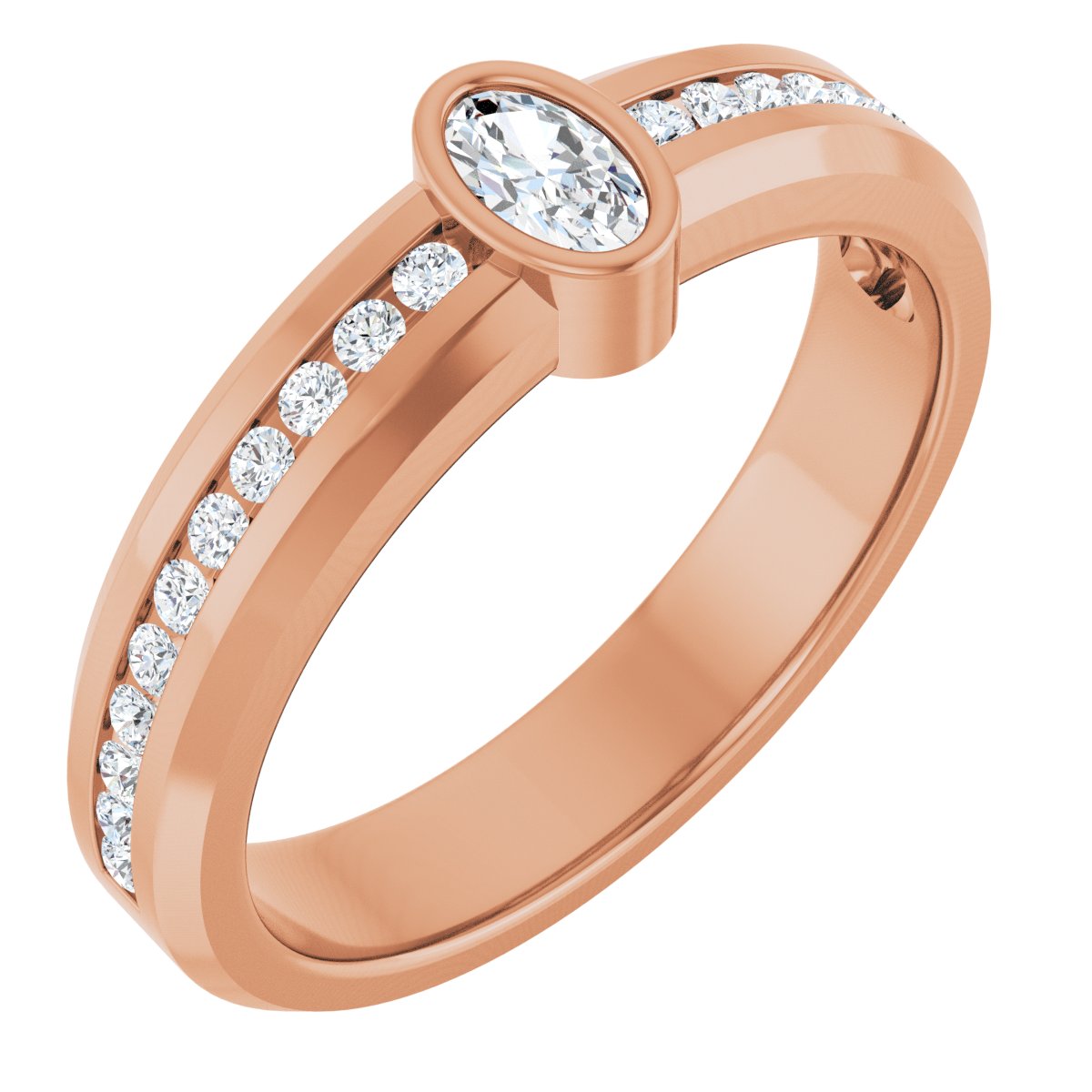 5/8 Ctw Oval Lab-Grown Diamond Band