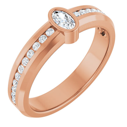 5/8 Ctw Oval Lab-Grown Diamond Band
