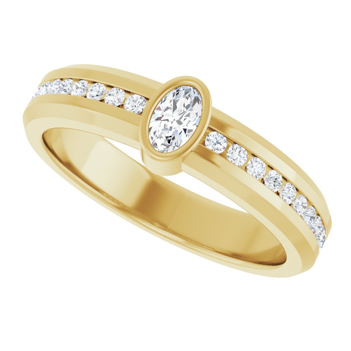5/8 Ctw Oval Lab-Grown Diamond Band