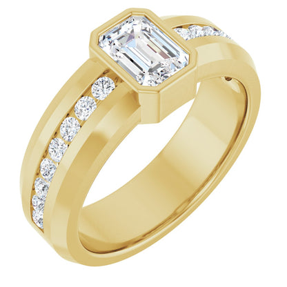 1 3/4 Ctw Emerald Lab-Grown Diamond Band