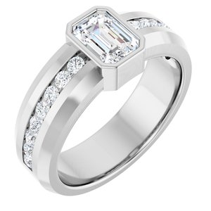 1 3/4 Ctw Emerald Lab-Grown Diamond Band