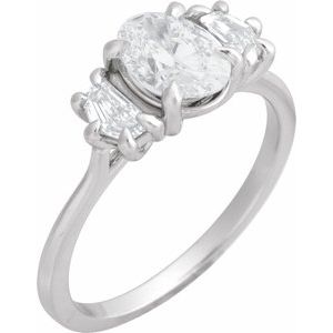 1 1/3 Ctw Lab-Grown Diamond Engagement Ring